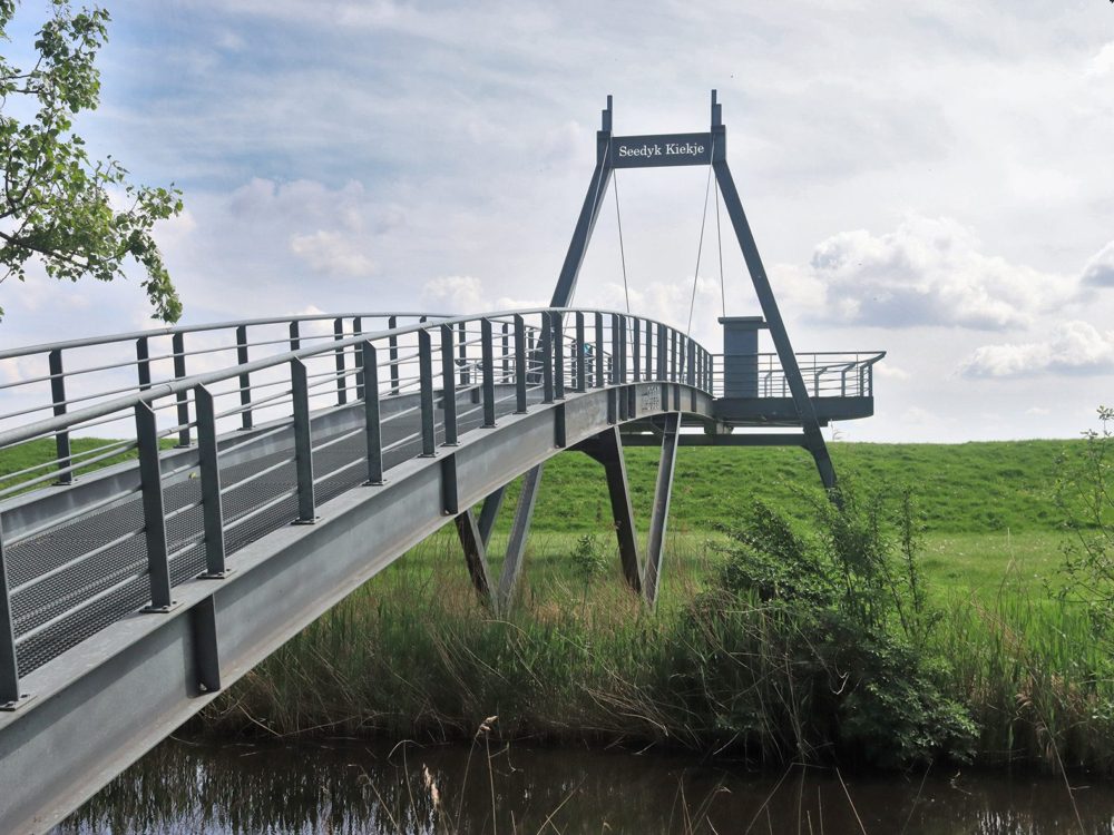 uitzichtpunt seedyk kiekje Huitebuersterbûtenpolder uitzichtpunt seedyk kiekje Huitebuersterbûtenpolder