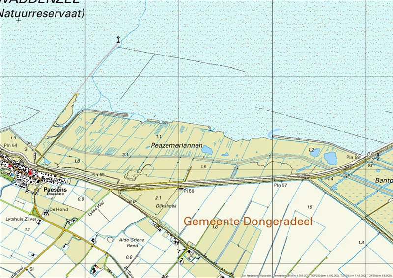 topografischekaart-2017 peazmerlannen