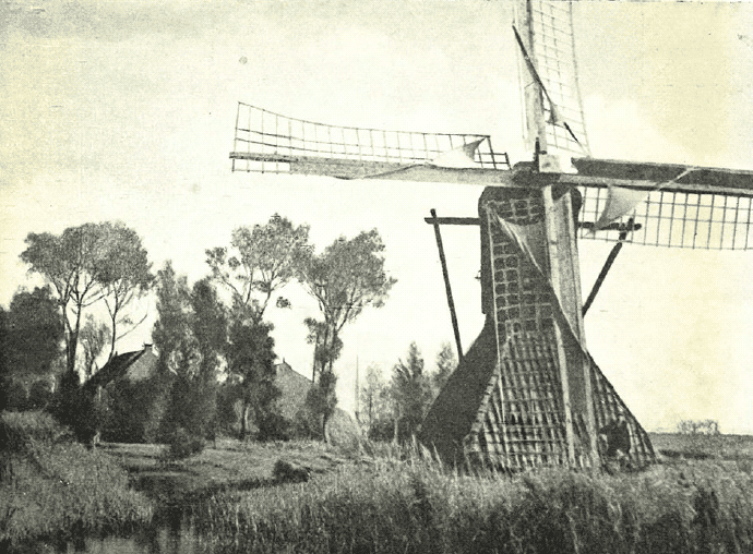 De Saitermolen - zon op de golven Molen Lytse Saitermolen