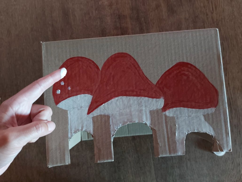 DIY paddenstoelen verf